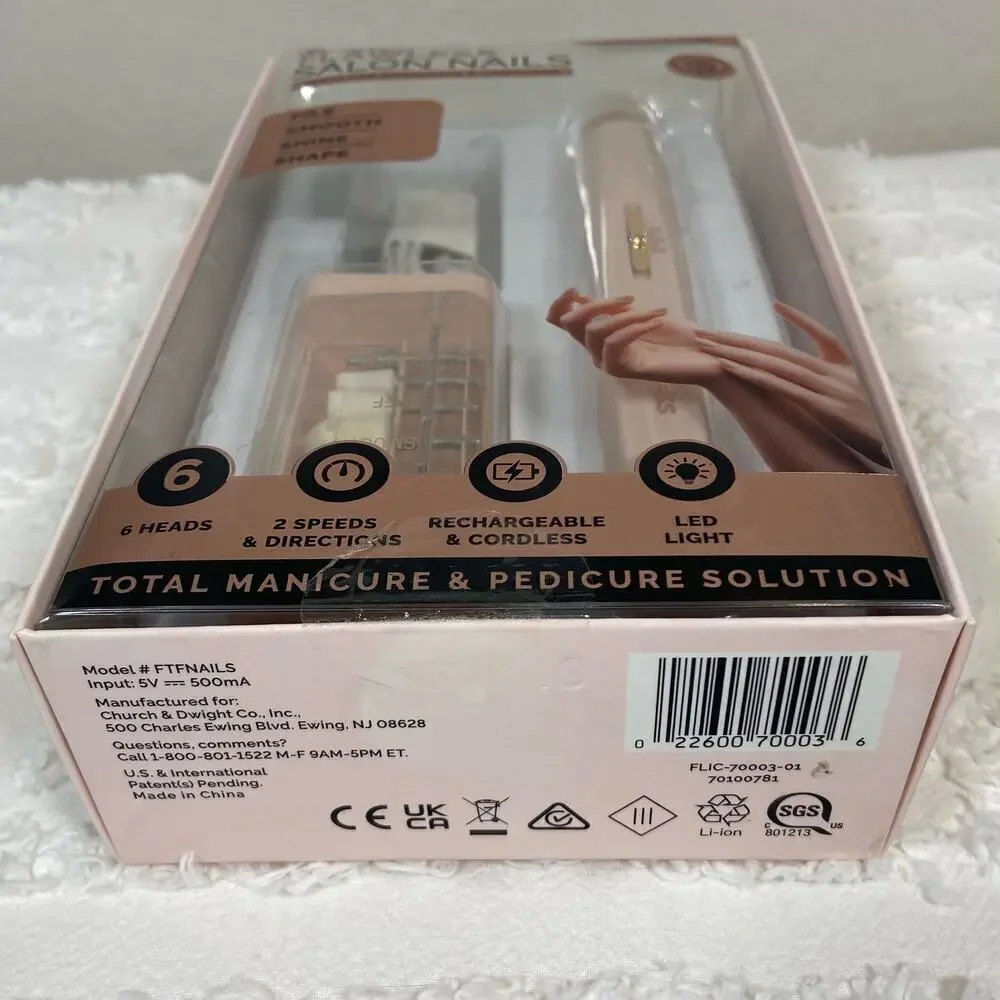 FINISHING TOUCH Flawless Salon Nails File Smooth Shine Shape Easy to Use